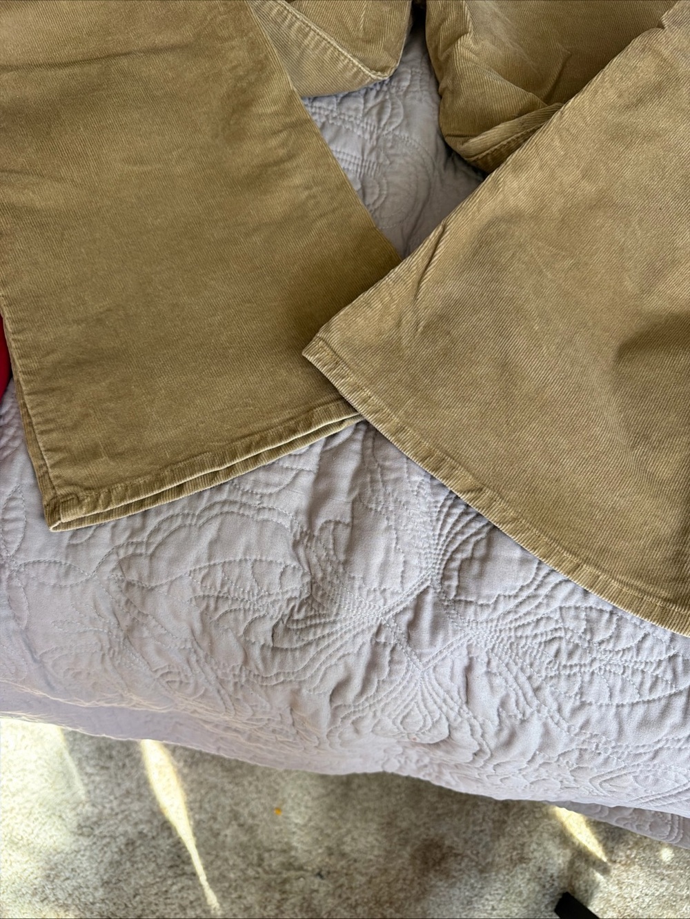 Women’s Levi brand Beige Flared corduroy jeans size 28 - Picture 6 of 8